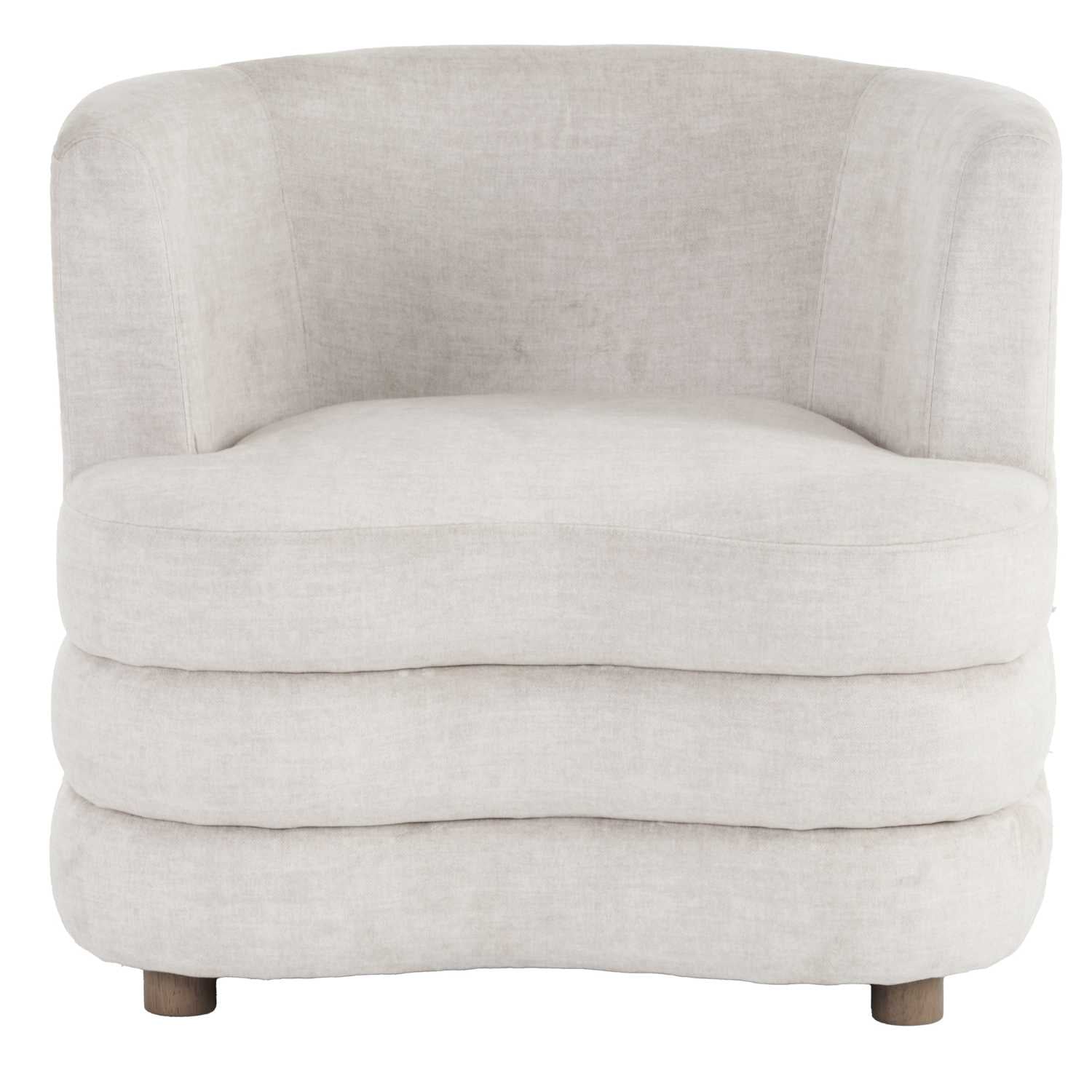 Dorian Beige Accent Chair in Velvet Fabric 403-061BEG