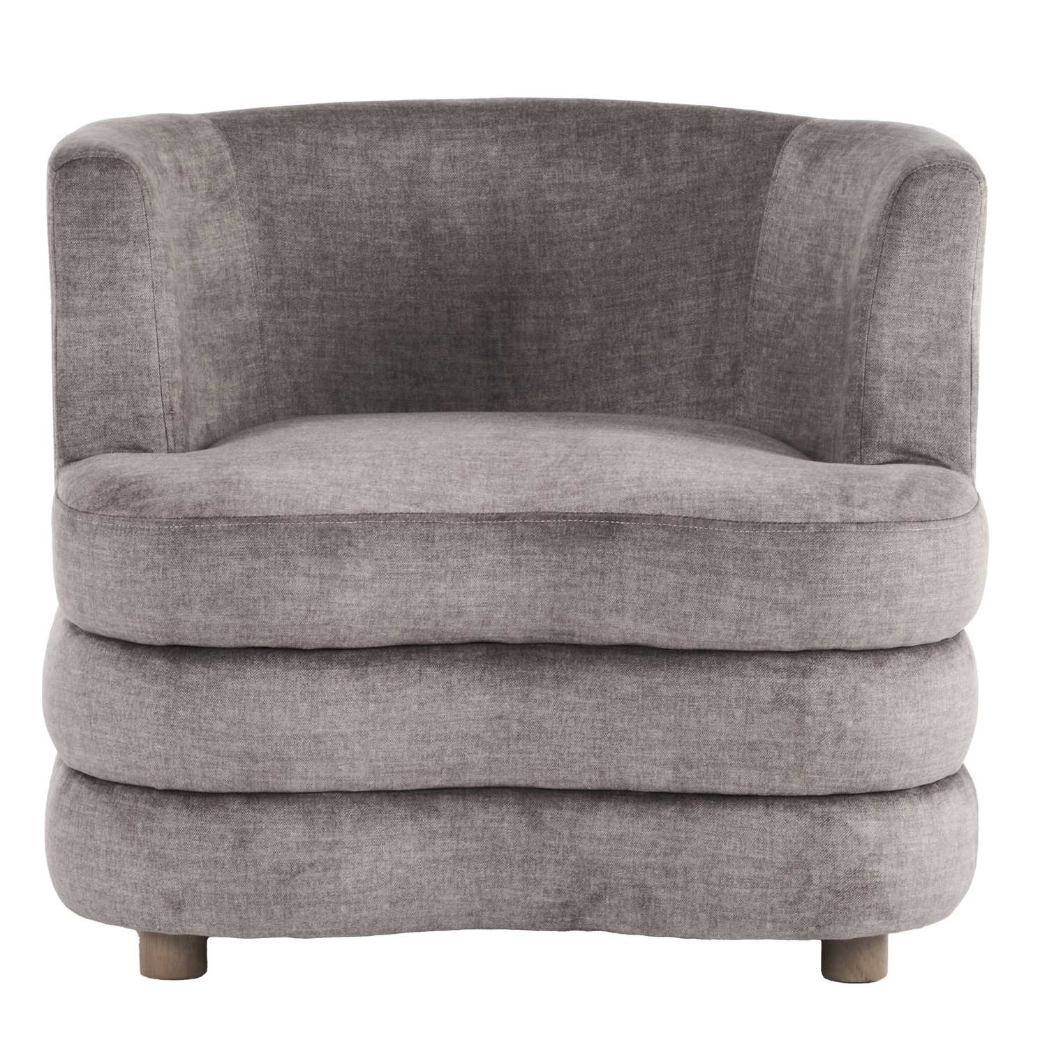 Dorian Dark Taupe Accent Chair in Velvet Fabric 403-061DTP