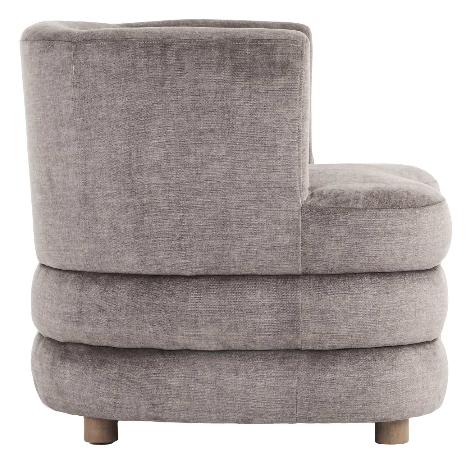 Dorian Dark Taupe Accent Chair in Velvet Fabric 403-061DTP