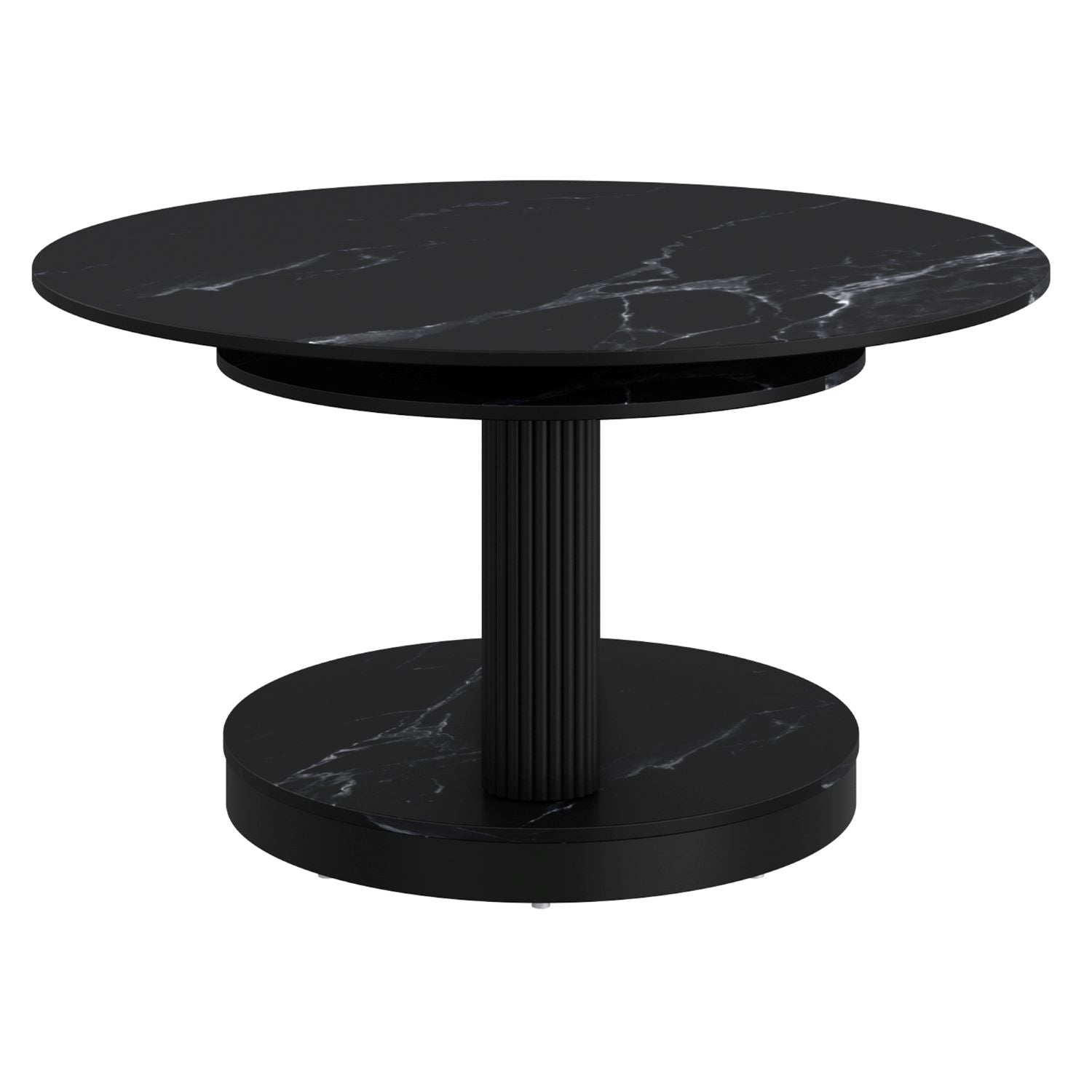 Elara Sintered Stone Black Coffee Table 301-198BK