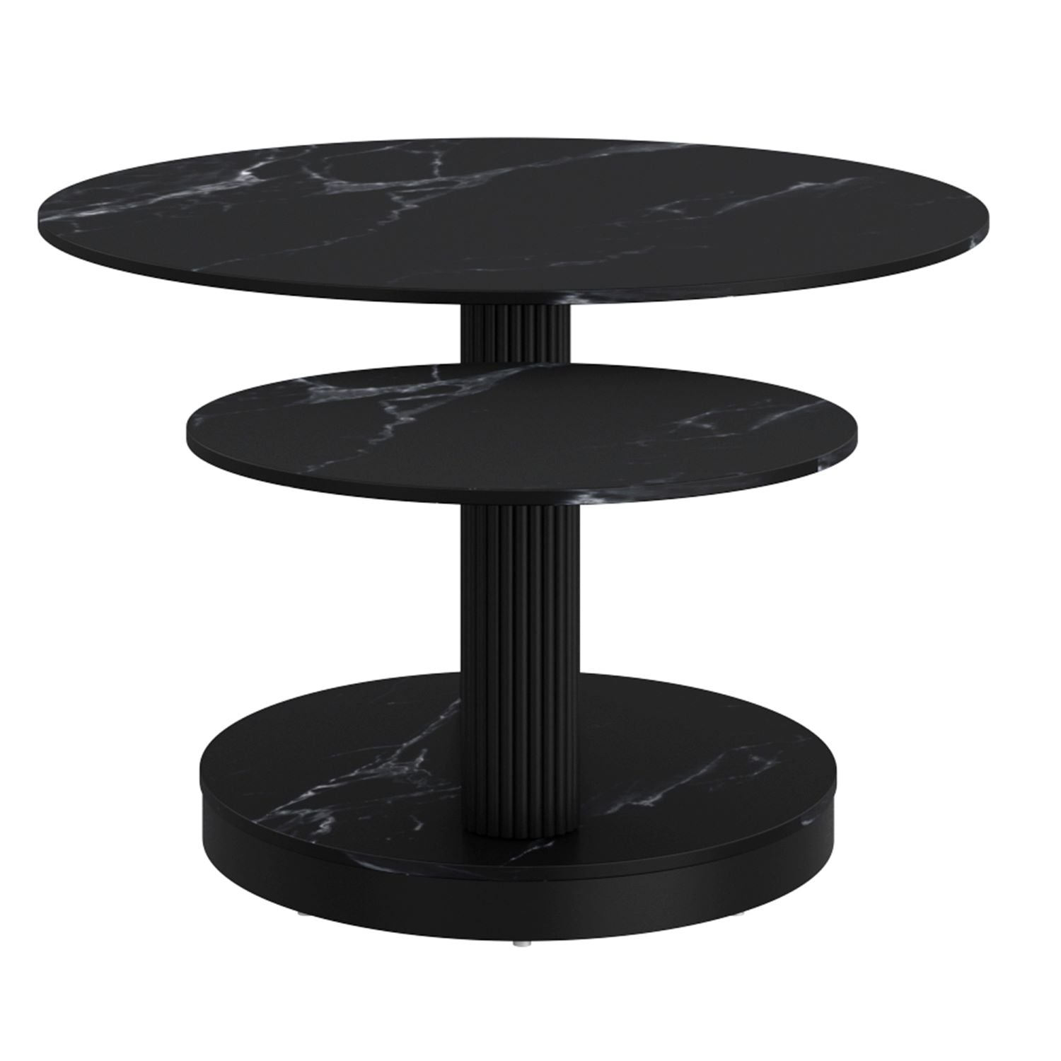 Elara Sintered Stone Black Coffee Table 301-198BK