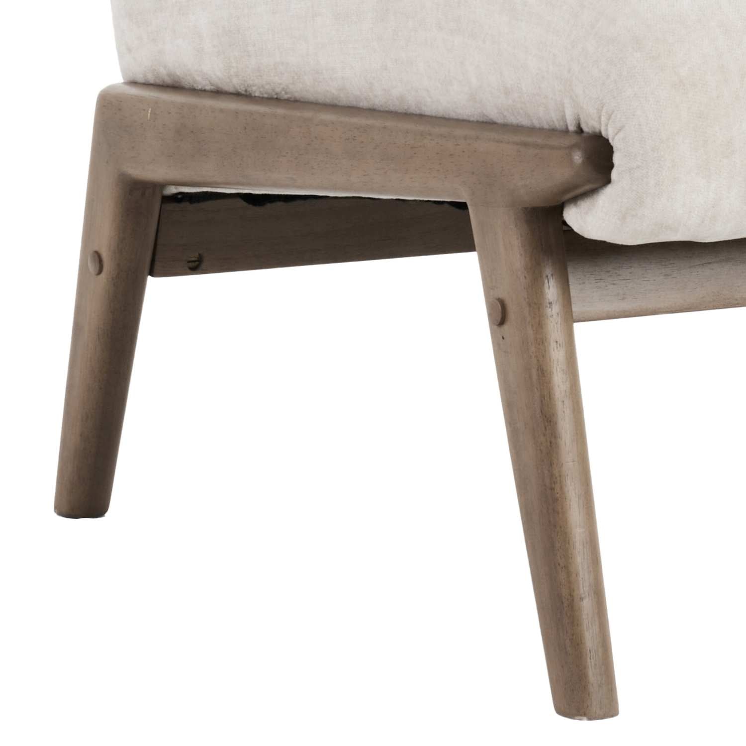 Lisson Accent Chair in Beige & Walnut 403-370BEG