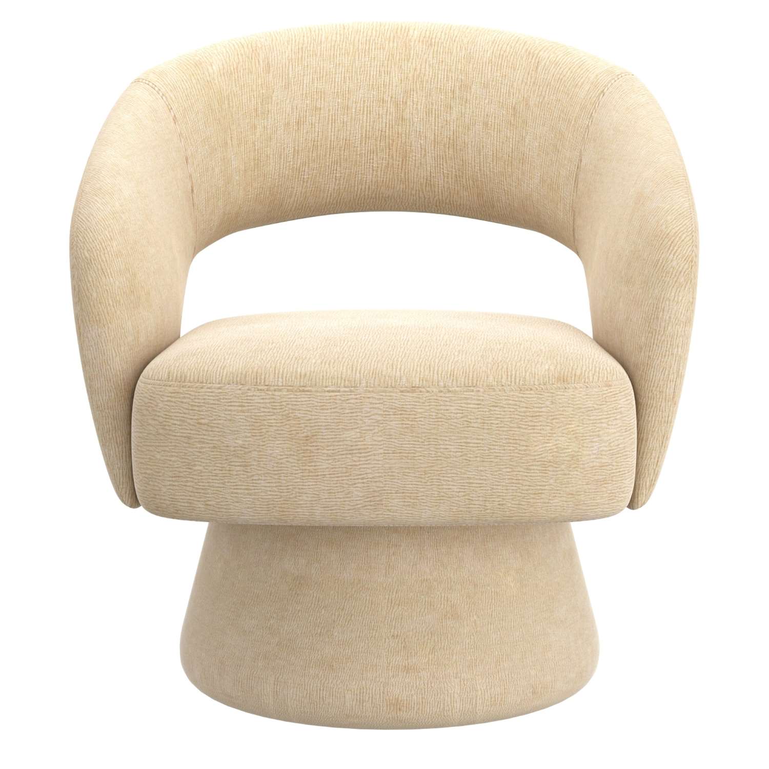 Santo Beige Chenille Fabric Accent Chair 403-992BG