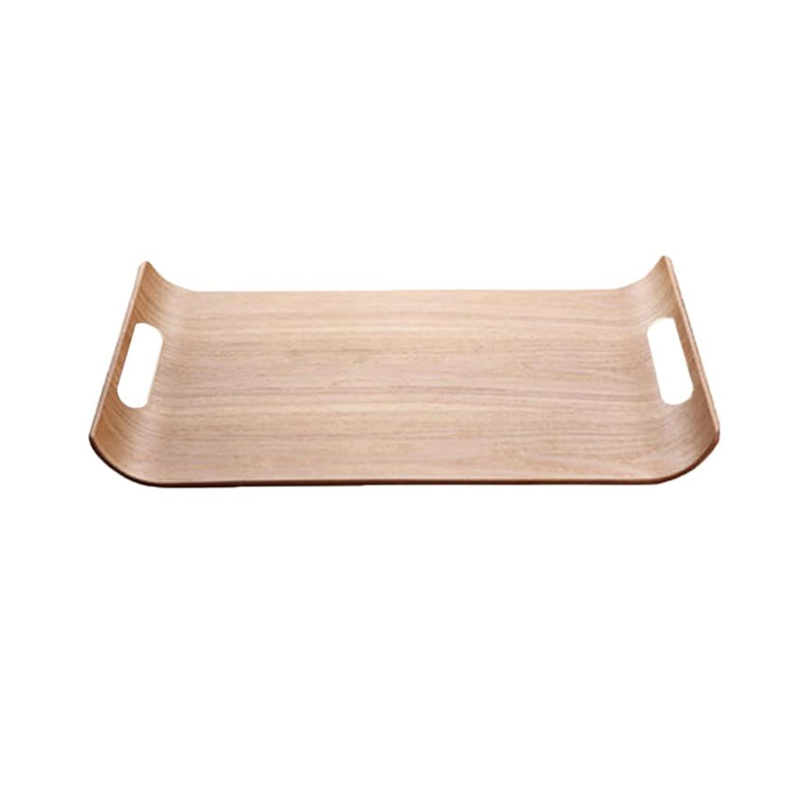 Square Wooden Serving Tray with Handles, 36x25x3cm