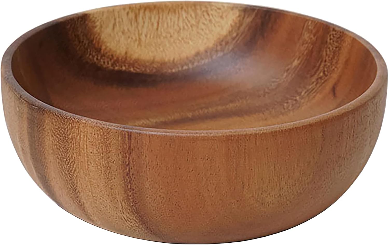 Oversized Handmade Acacia Wood Salad Bowl, 20x7.5 cm