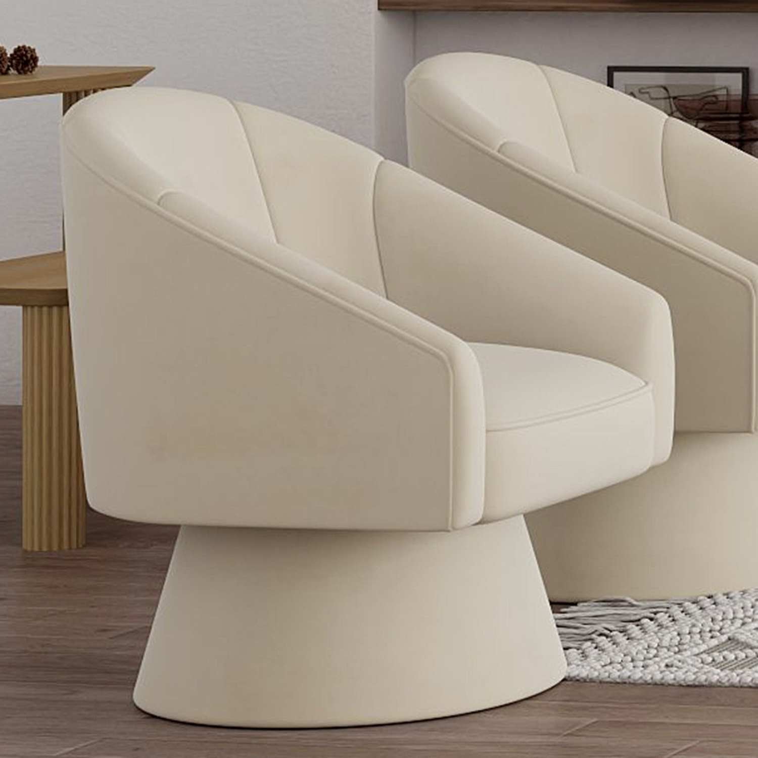 Aggio Accent Chair in Ivory 403-899IV