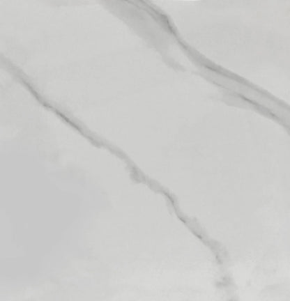 Alfeo Sintered Stone White Coffee Table With Chrome Leg 3694