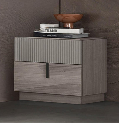 Bellamy Beige Agley Lacquer Night Stand 1791