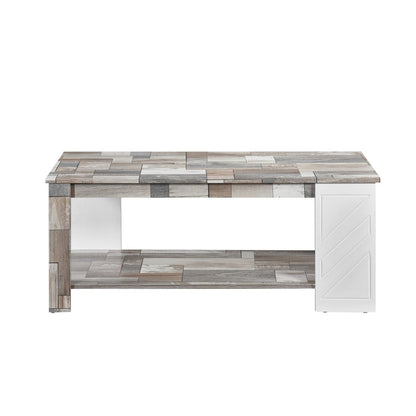 Brooke Rustic Grey Rectangular Coffee Table 6884