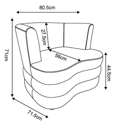 Dorian Beige Accent Chair in Velvet Fabric 403-061BEG