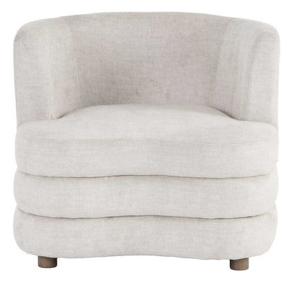 Dorian Beige Accent Chair in Velvet Fabric 403-061BEG