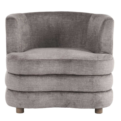 Dorian Dark Taupe Accent Chair in Velvet Fabric 403-061DTP