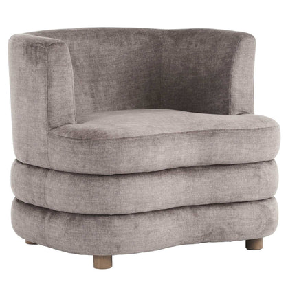 Dorian Dark Taupe Accent Chair in Velvet Fabric 403-061DTP