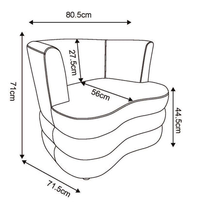 Dorian Dark Taupe Accent Chair in Velvet Fabric 403-061DTP
