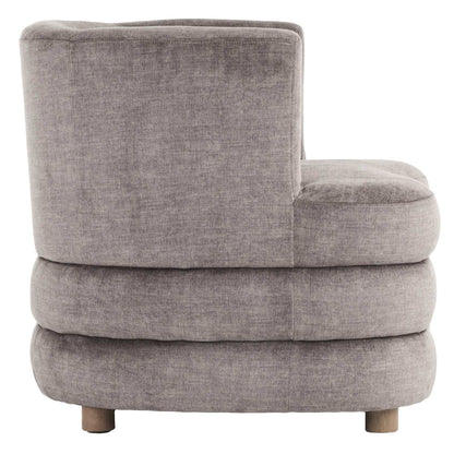 Dorian Dark Taupe Accent Chair in Velvet Fabric 403-061DTP