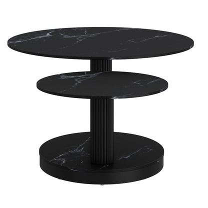 Elara Sintered Stone Black Coffee Table 301-198BK