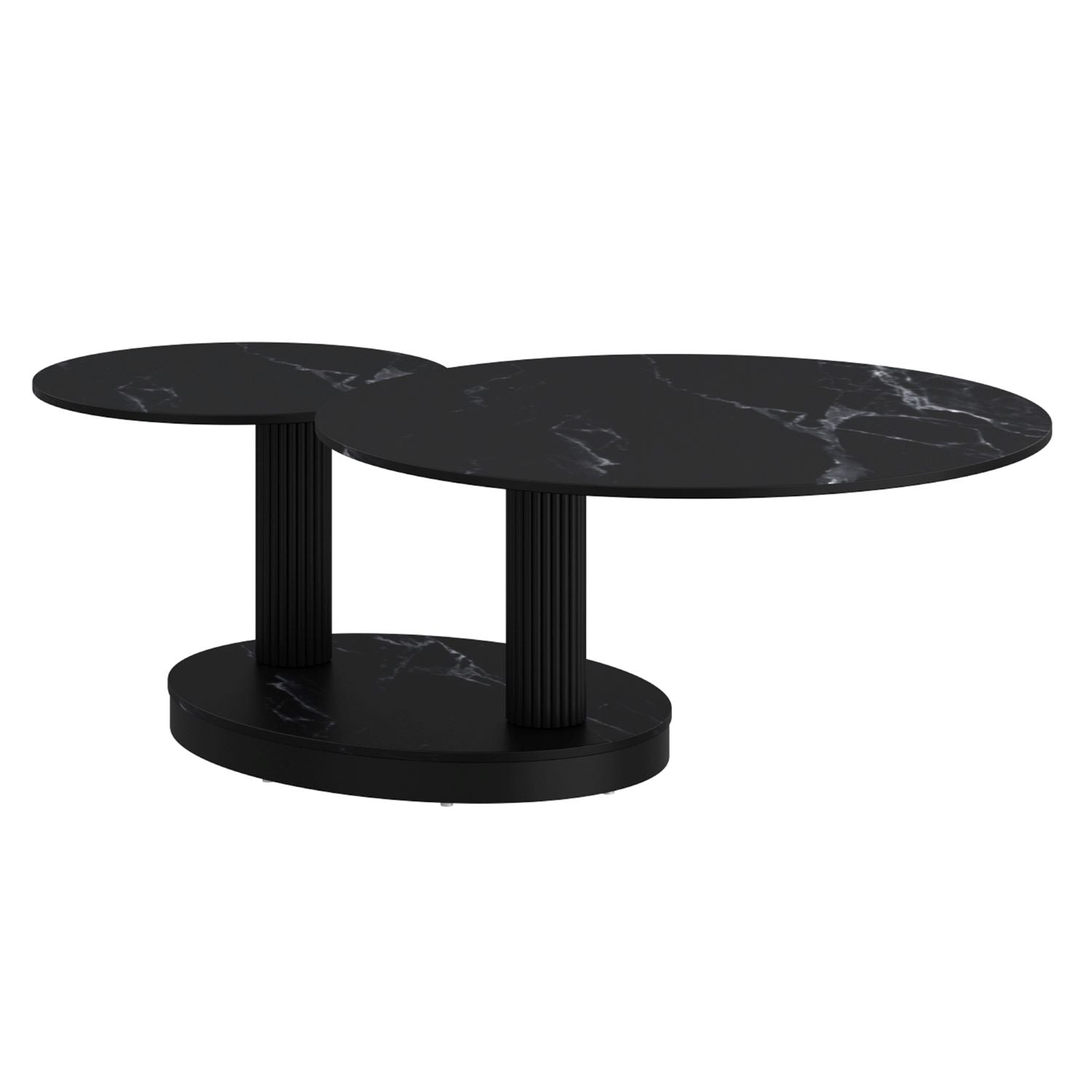 Elara Sintered Stone Black Coffee Table 301-198BK