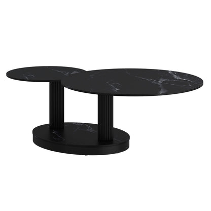 Elara Sintered Stone Black Coffee Table 301-198BK