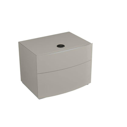 Jaice High Gloss Night Stand Lacquer Grey SB73NS