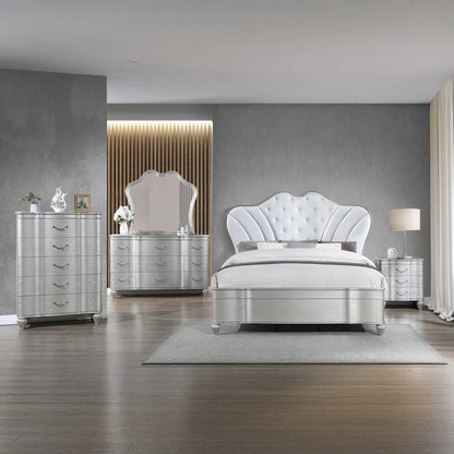 Landmark Wooden Silver Night Stand 1861