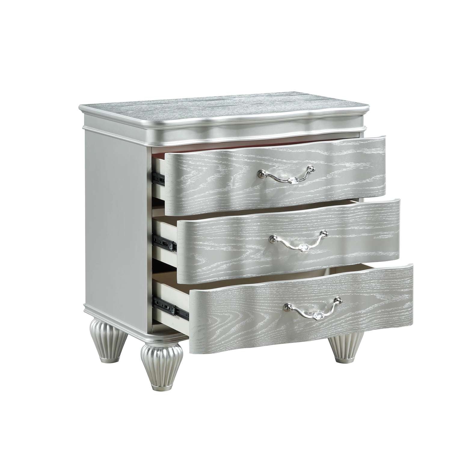 Landmark Wooden Silver Night Stand 1861