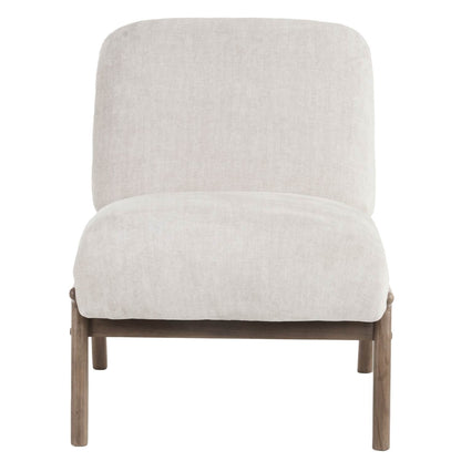 Lisson Accent Chair in Beige & Walnut 403-370BEG