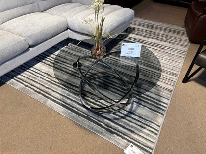 Marion Round Coffee Table with Glass Top & Chrome Base 3707