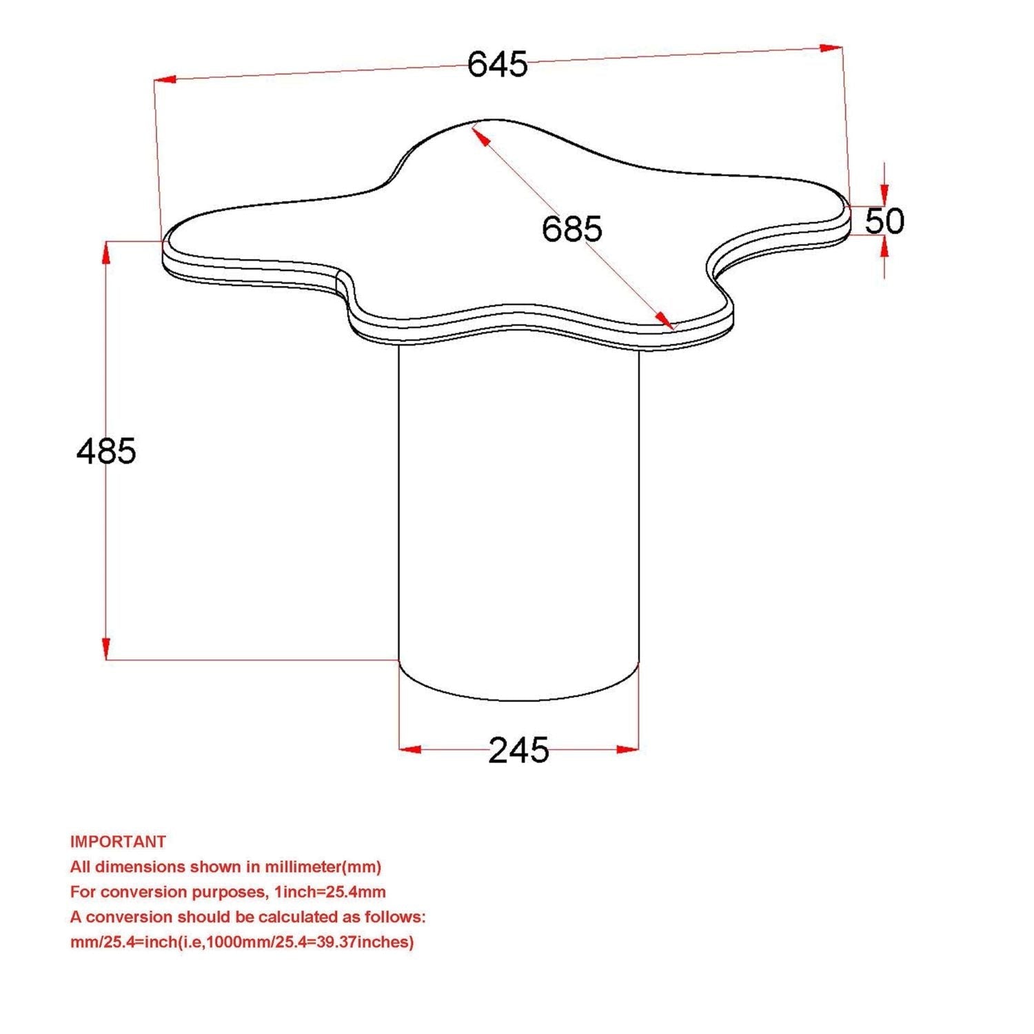 Mayal Wooden Small Coffee Table Black 301-149SM_BLK