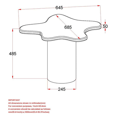Mayal Wooden Small Coffee Table Black 301-149SM_BLK