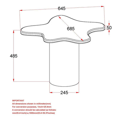 Mayal Wooden Small Coffee Table Walnut 301-149SM_WAL