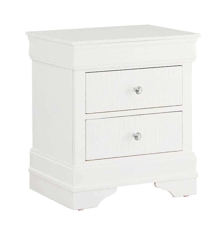 Pompei White Wooden Night Stand