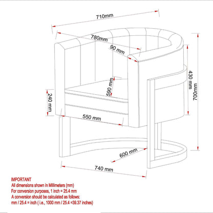 Zhuri Accent Chair in Ivory Boucle and Black 403-120IV