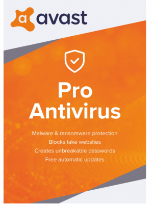 AVAST Pro Antivirus (3 Years / 1 PC) Latest Version + Free Updates