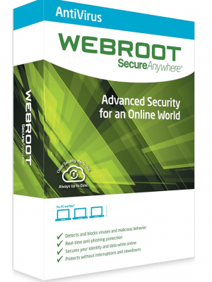 Webroot SecureAnywhere AntiVirus (1 Year / 1 Device) Latest Version + Free Updates